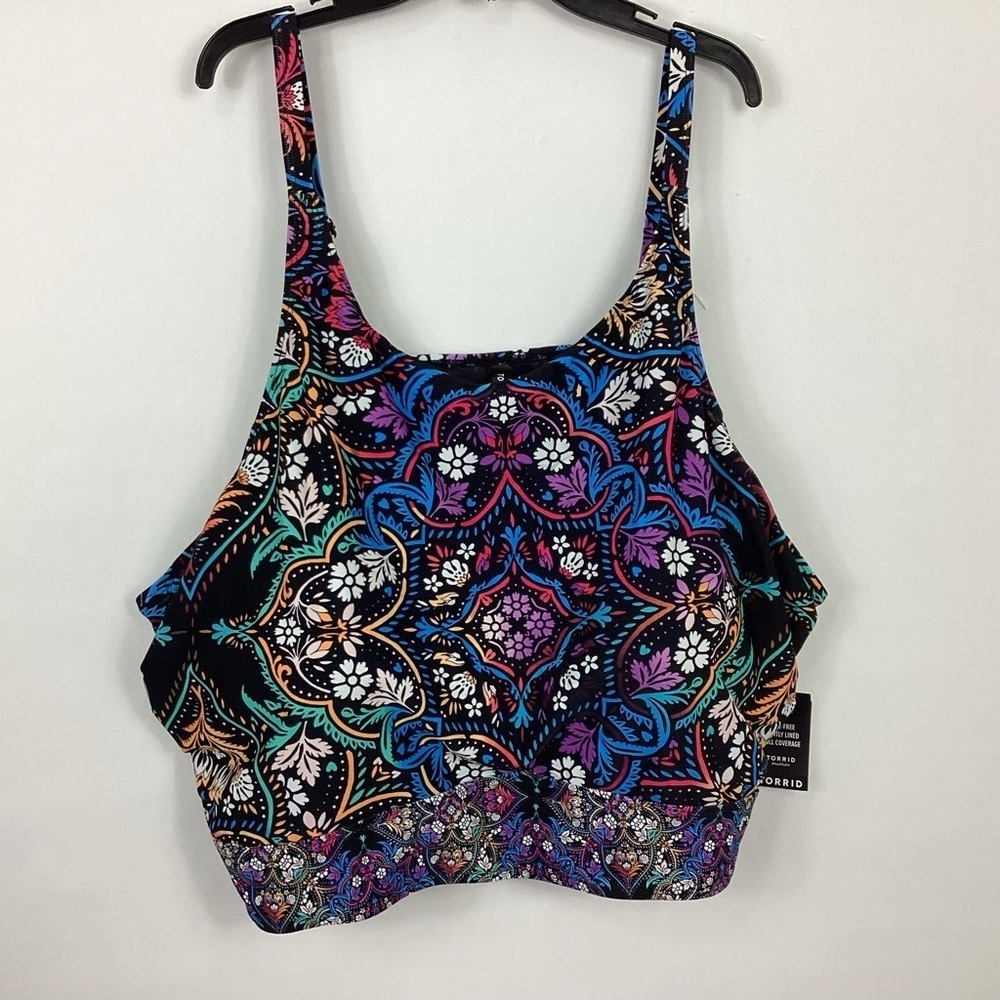 Torrid Medallion High Neck Bikini Top Size 6X NWT